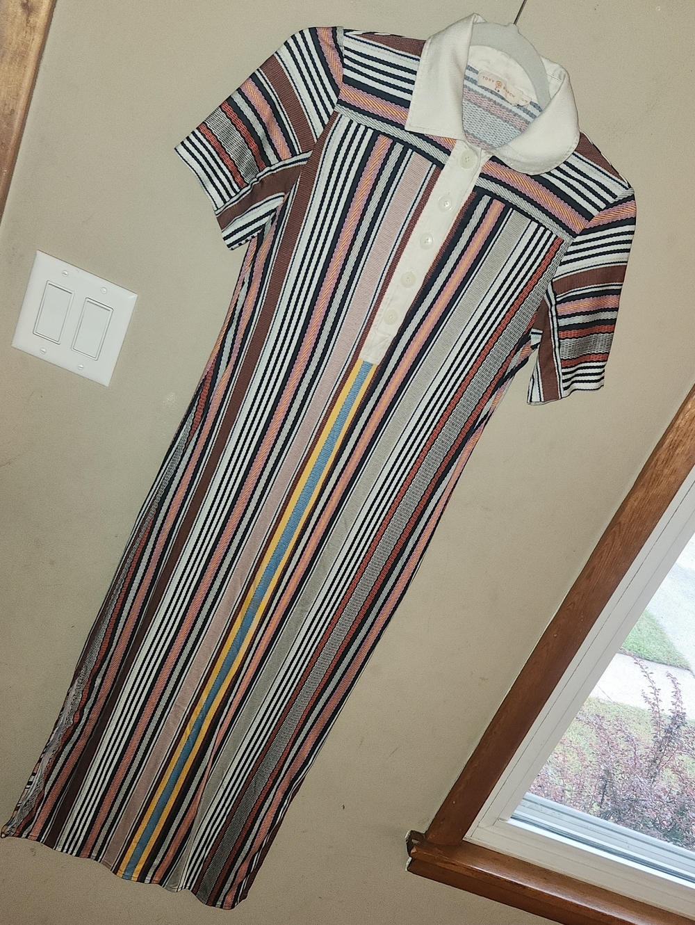 Tory Burch Striped Polo Dress Size XS.